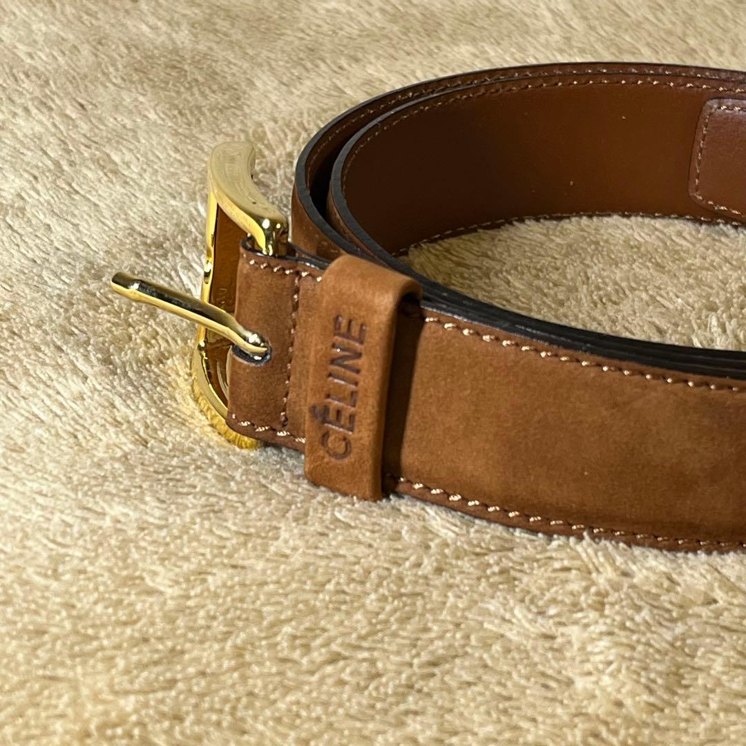 セリーヌ CELINE ブラウン M16 1 スエード ベルト