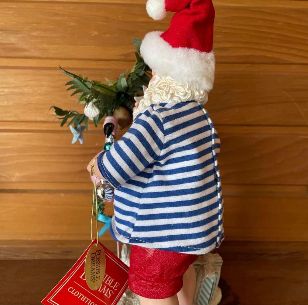 ハワイアンサンタクロースとフラミンゴのクリスマス装飾