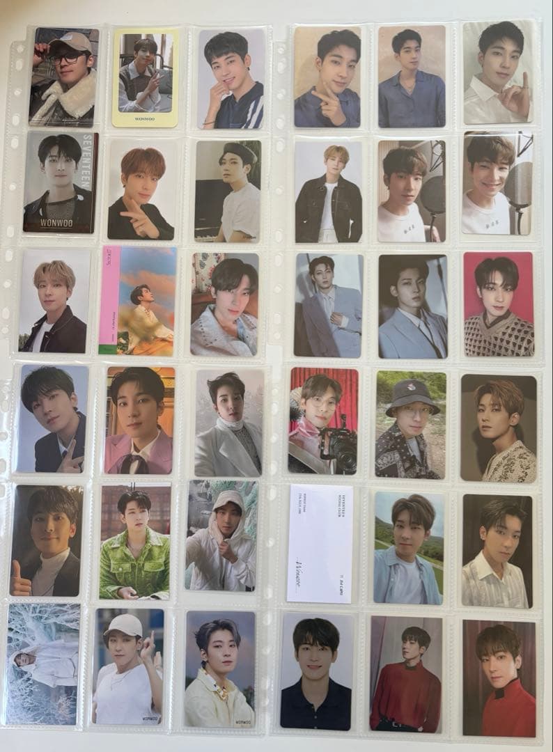 d*7様 SEVENTEEN WONWOO ウォヌ　トレカ　カード　大量　引退品
