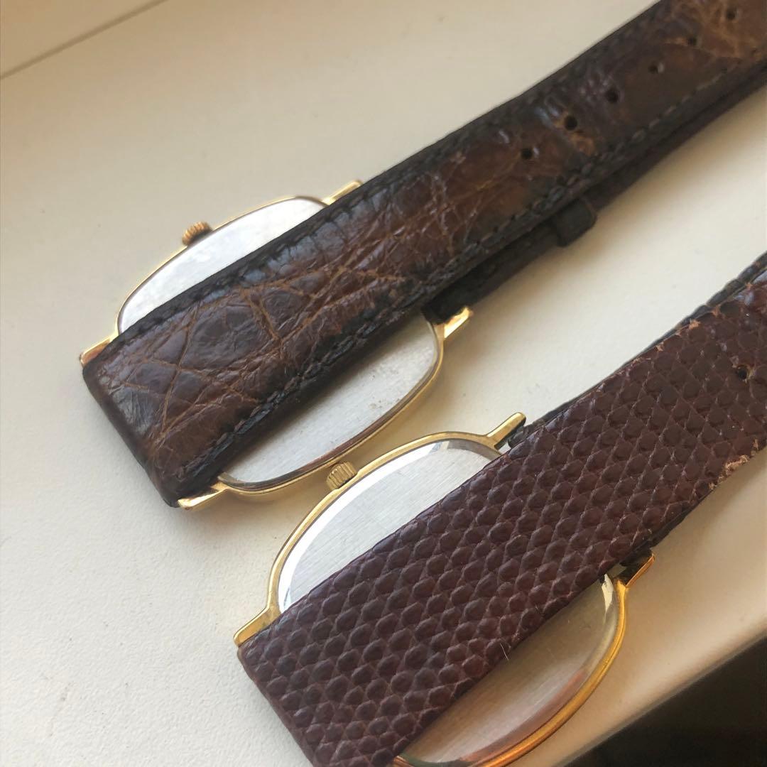 ロンジン　クラシック ゴールド スクエア 時計 2点セット