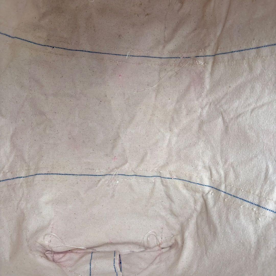 80s LLBean Largeトートバッグ ホワイト×レッド