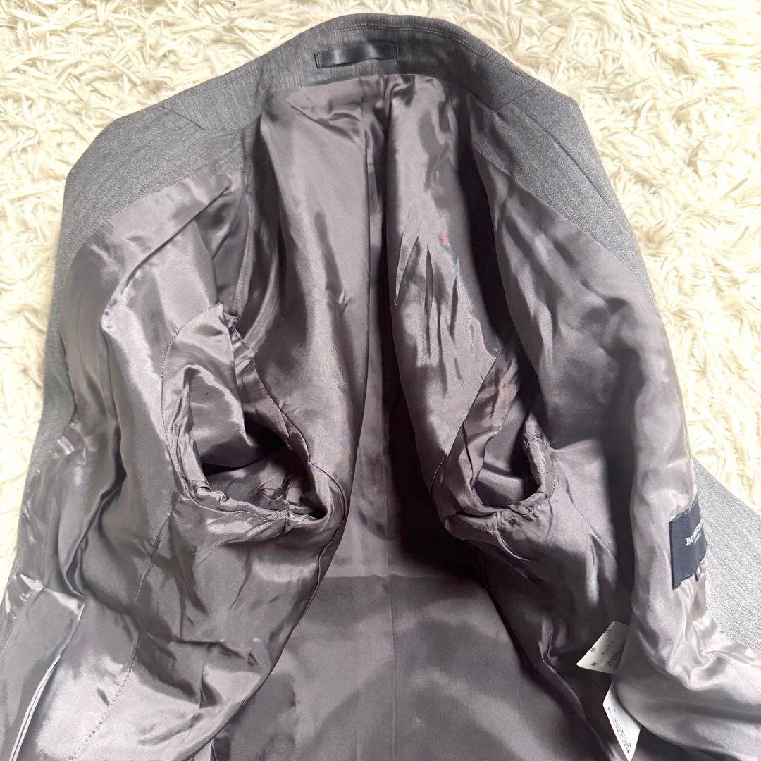 バーバリーロンドン パンツスーツ セットアップ テーラード 2B グレー M〜L