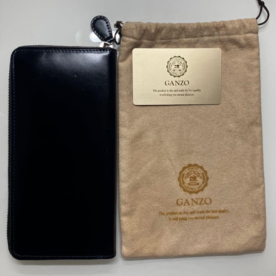 GANZO / CORDOVAN ラウンドファスナー長財布