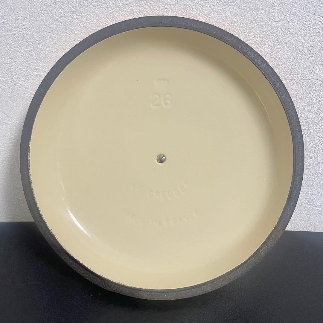 【ほぼ未使用品】ル クルーゼ ビュッフェキャセロール 26cm 浅型両手鍋