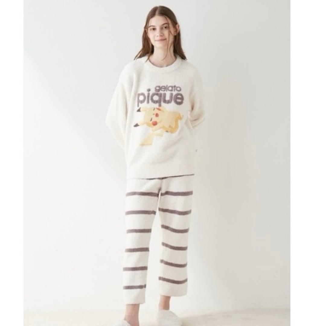 ジェラートピケ　ポケモン　ピカチュウ　上下セット