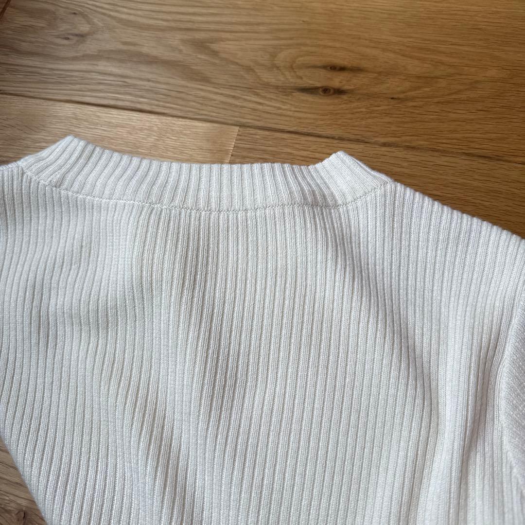 our 洗えるハイネックニット オフホワイト