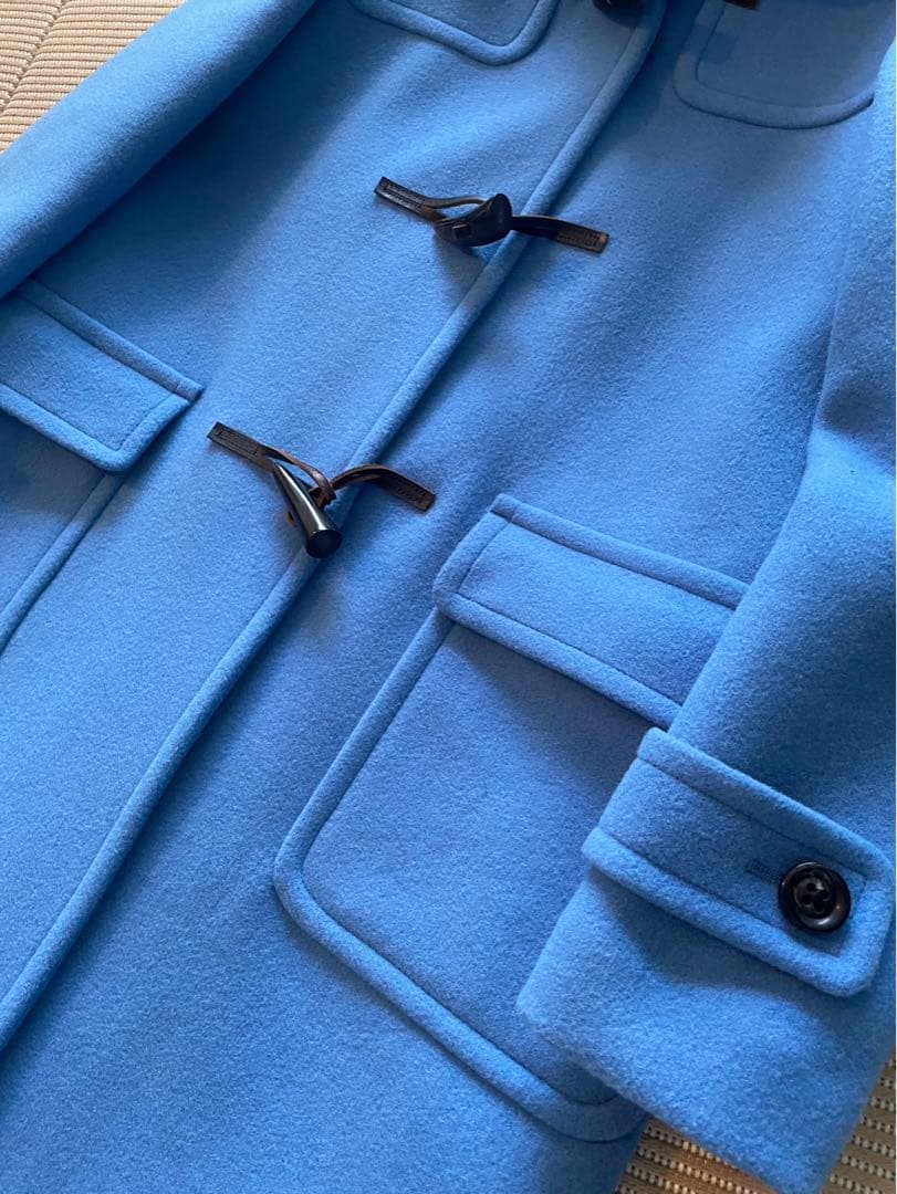 グリーンレーベルリラクシング　青いダッフルコート 良品