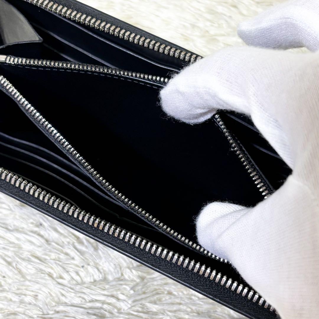 【極美品】ベルルッティ 長財布 イタウバ カリグラフィ スクリットレザー グレー