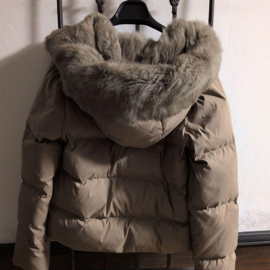 URBAN RESEARCH ラビットフードストレッチショートダウン