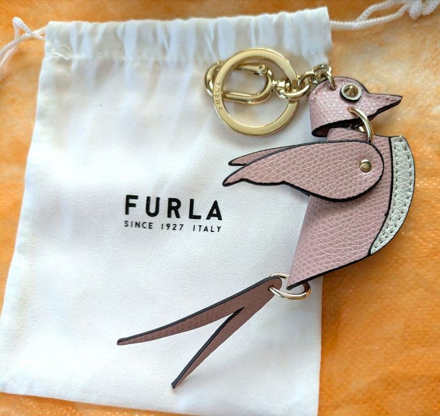 FURLA 鳥さん　キーホルダーバックチャーム　カニと2点