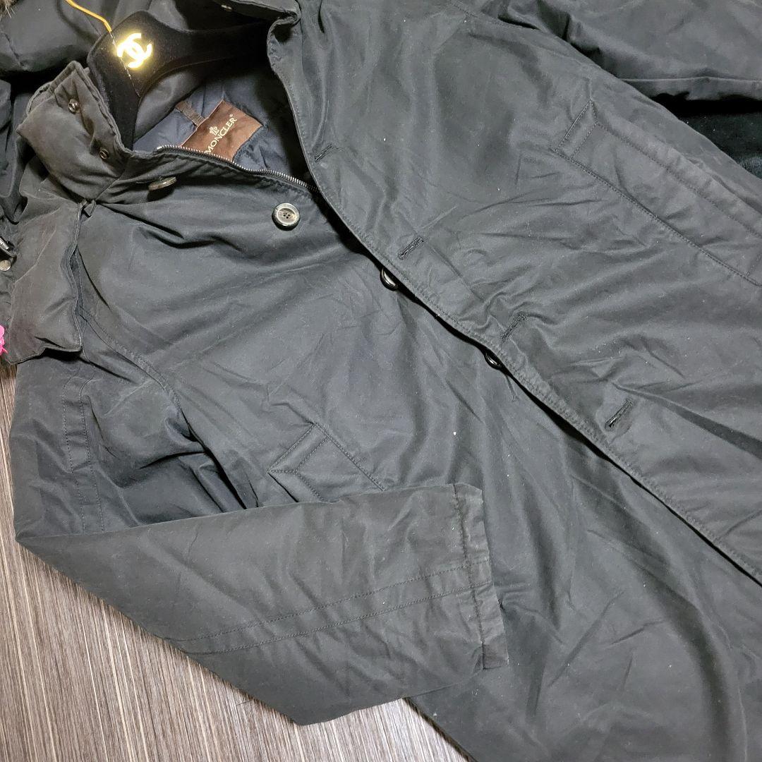 モンクレール　モッズコート　ロング　ダウン　ジャケット　ファー付き　ブルゾン