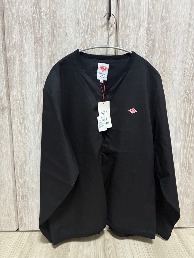 DANTON リネンポリエステルクロスシャツカーディガン MENS サイズ42