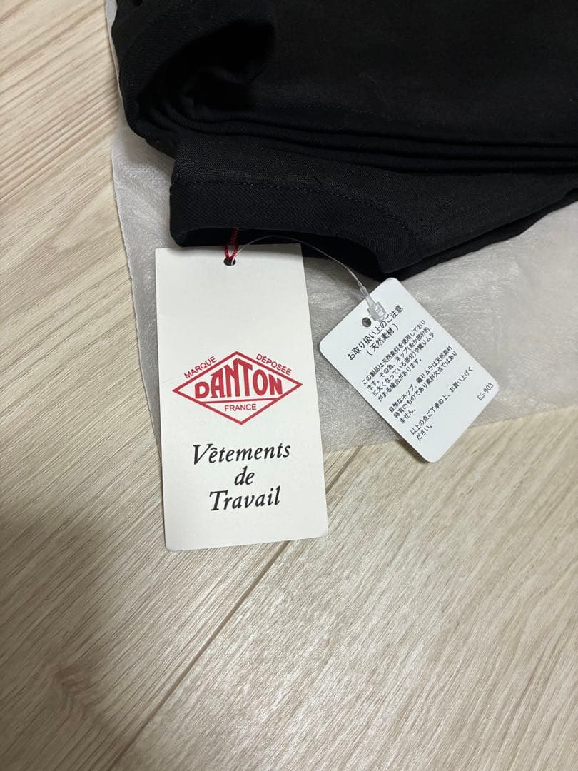 DANTON リネンポリエステルクロスシャツカーディガン MENS サイズ42