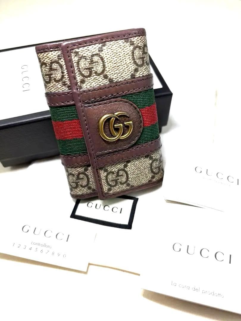 本日限定価格GUCCI オフィディア キーケース GGマーモント シェリーライン