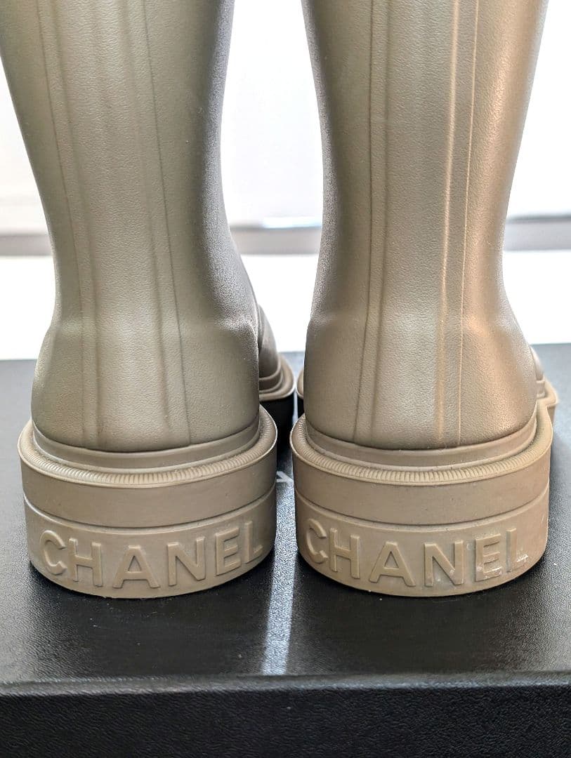 CHANEL　シャネル　レインブーツ