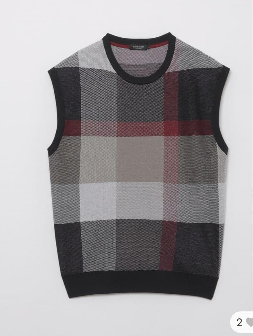 現行 限定品【新品タグ付】ブラックレーベルクレストブリッジ ニットベスト