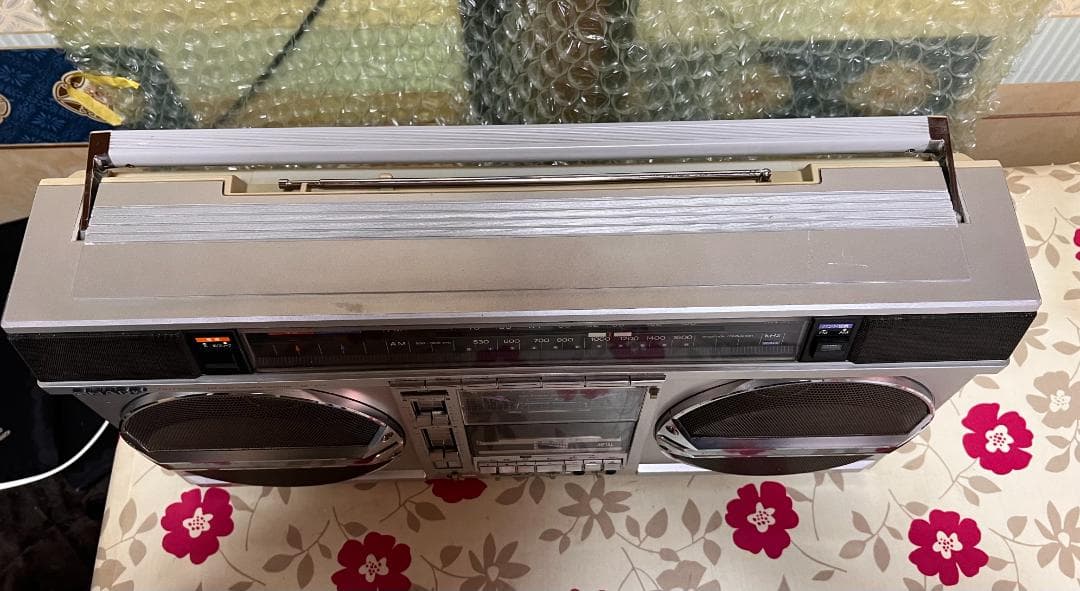 シャープ 大型ラジカセ サーチャー GF-535 完動品 当時カタログ付き