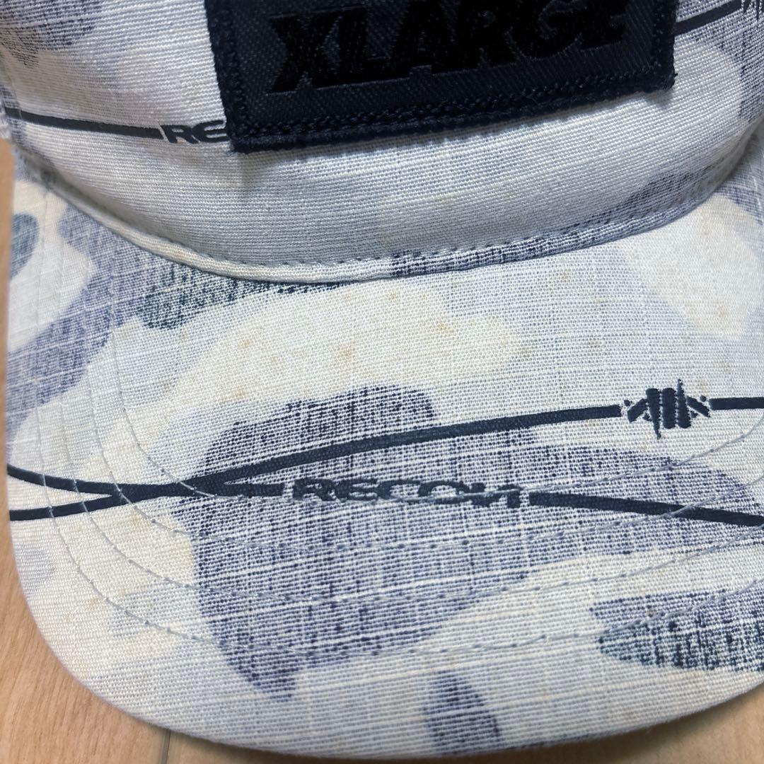 X-LARGE× RECON （W name ）迷彩　グレー　キャップ メッシュ