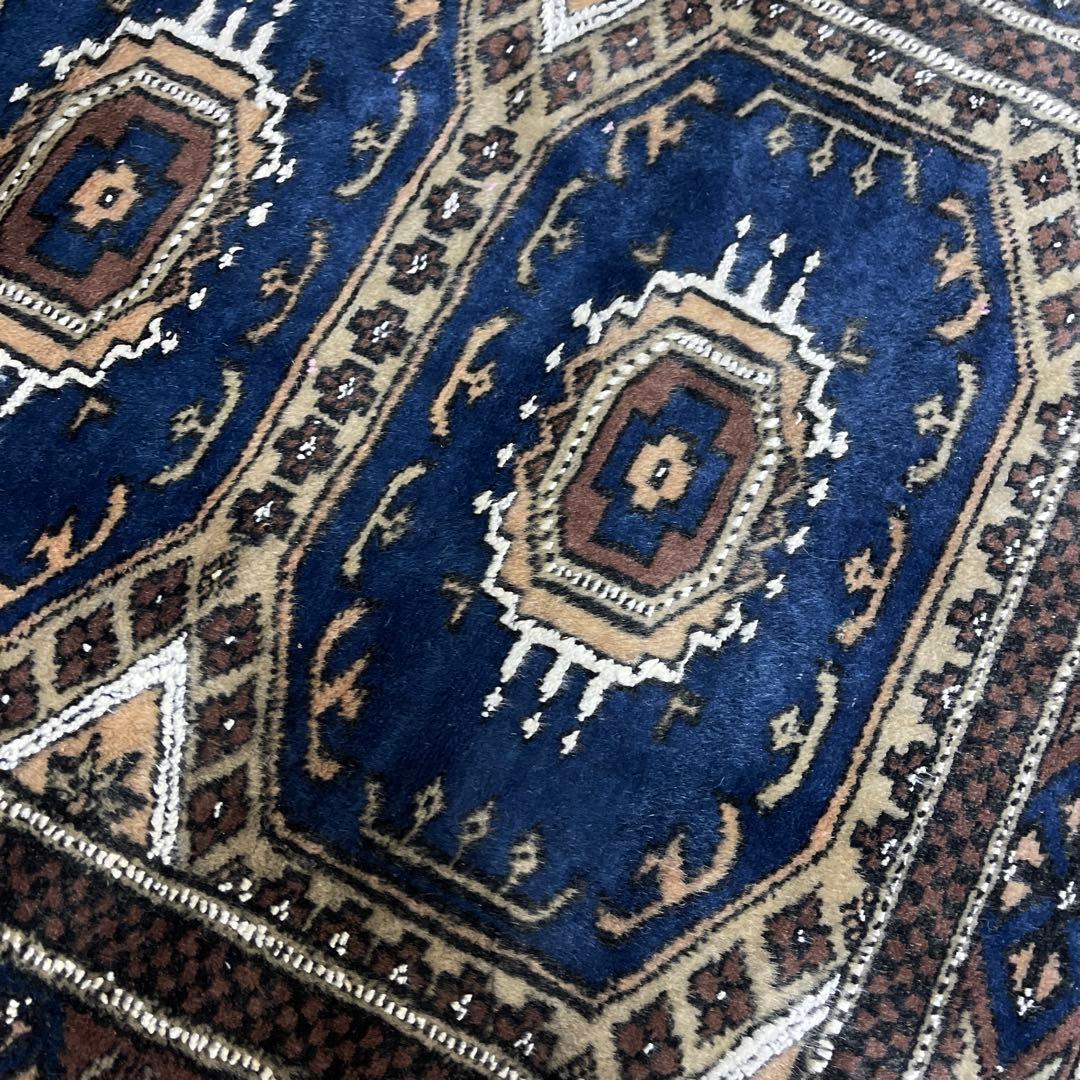 ヴィンテージラグ　デッドストック　ネイビー