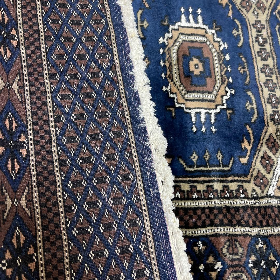 ヴィンテージラグ　デッドストック　ネイビー