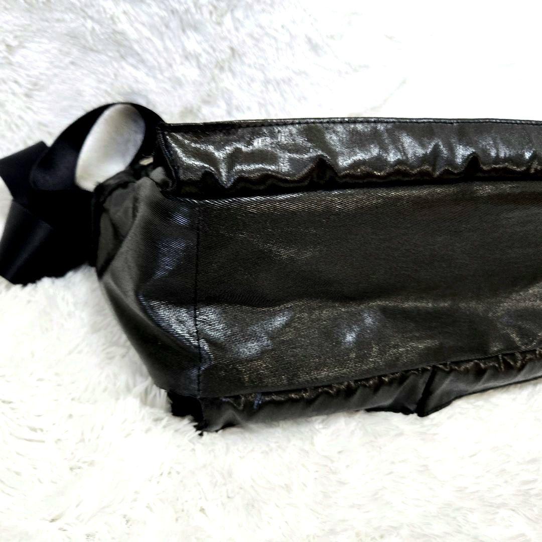 美品 PORTER フリースタイル シャイン メッセンジャーバッグ 黒