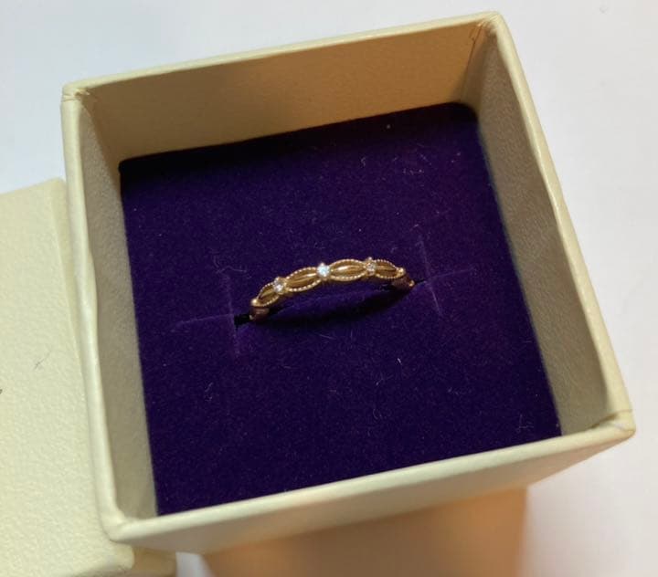 ※なみさん専用　agete アガット ドレスリング　2号　ピンキーリング