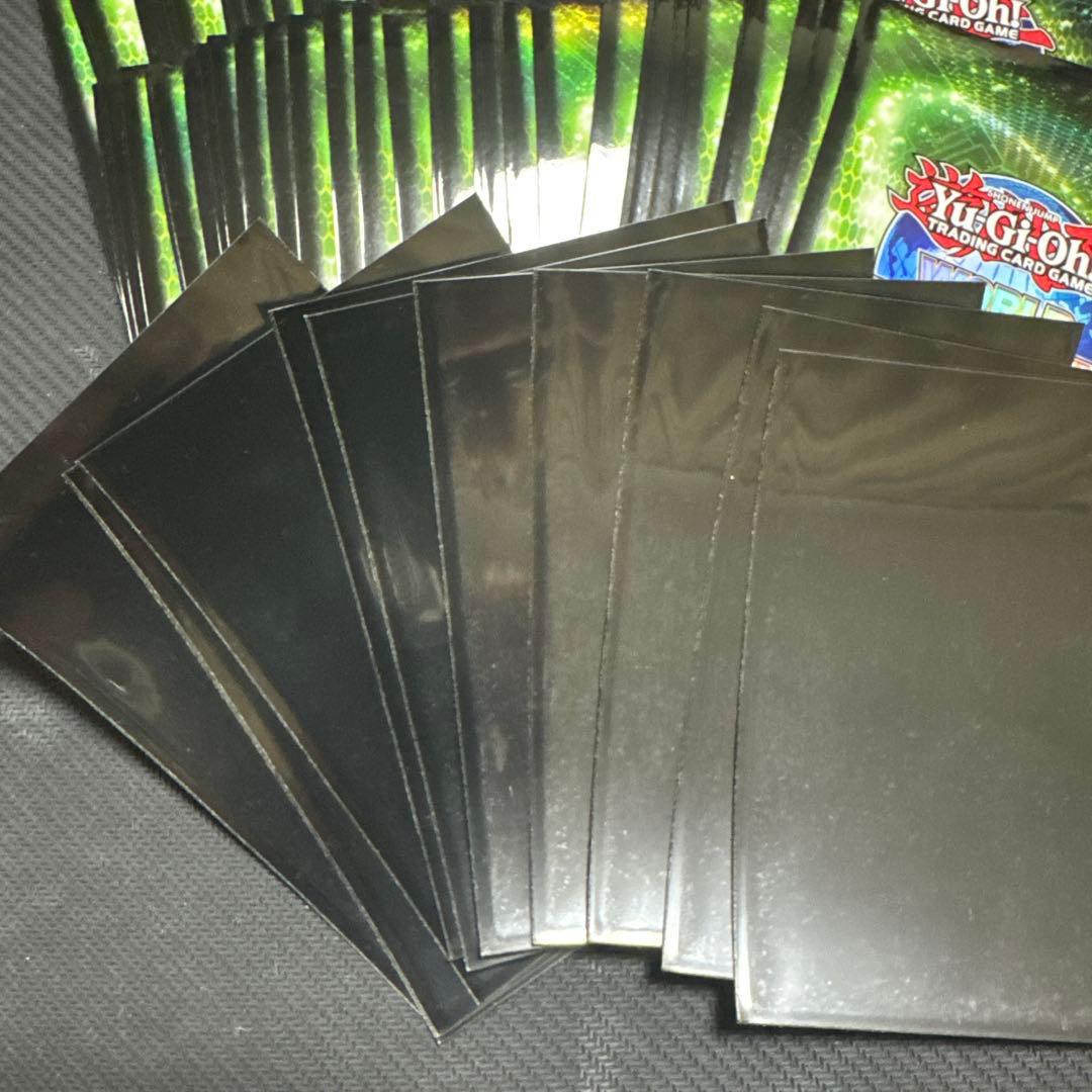 遊戯王　wcq2013 スリーブ グリーン　80枚(使用済71枚、未使用9枚)