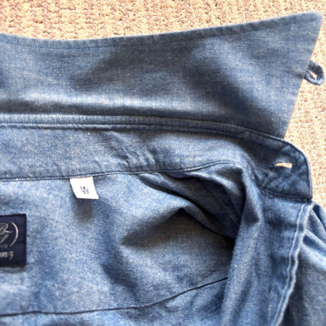 m*3様 美品 BEAMS F/ビームスFオリジナルシャンブレータブカラーシャツ