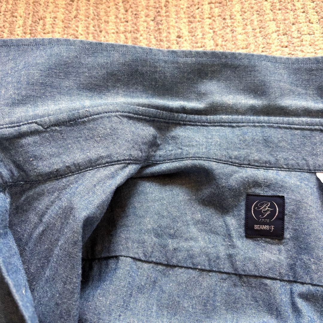 m*3様 美品 BEAMS F/ビームスFオリジナルシャンブレータブカラーシャツ