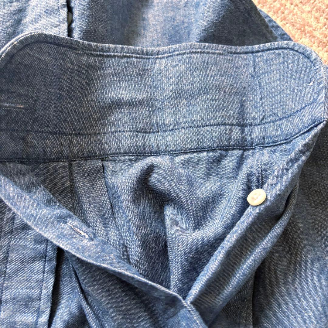 m*3様 美品 BEAMS F/ビームスFオリジナルシャンブレータブカラーシャツ