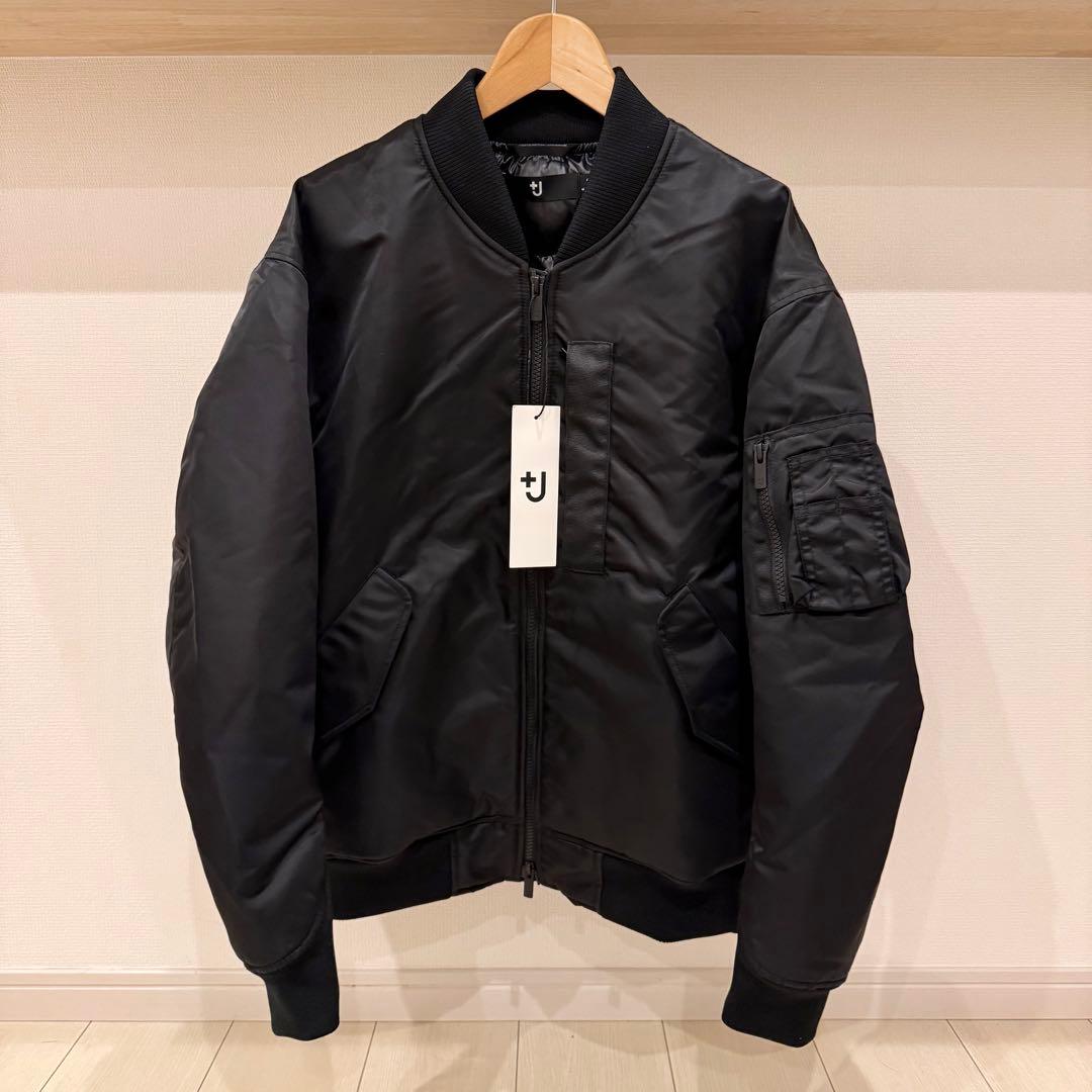 UNIQLO ジフサンダーコラボプラスJハイブリットダウンMA-1ブラック S