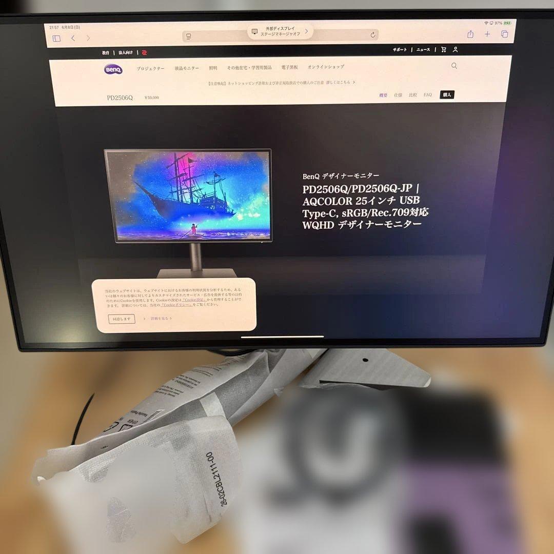 BenQ PD2506Q 25インチモニター