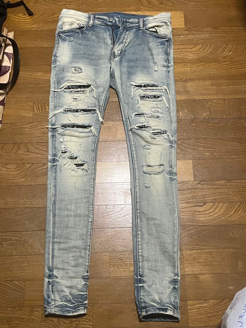 mnml ダメージ加工スキニージーンズ 30