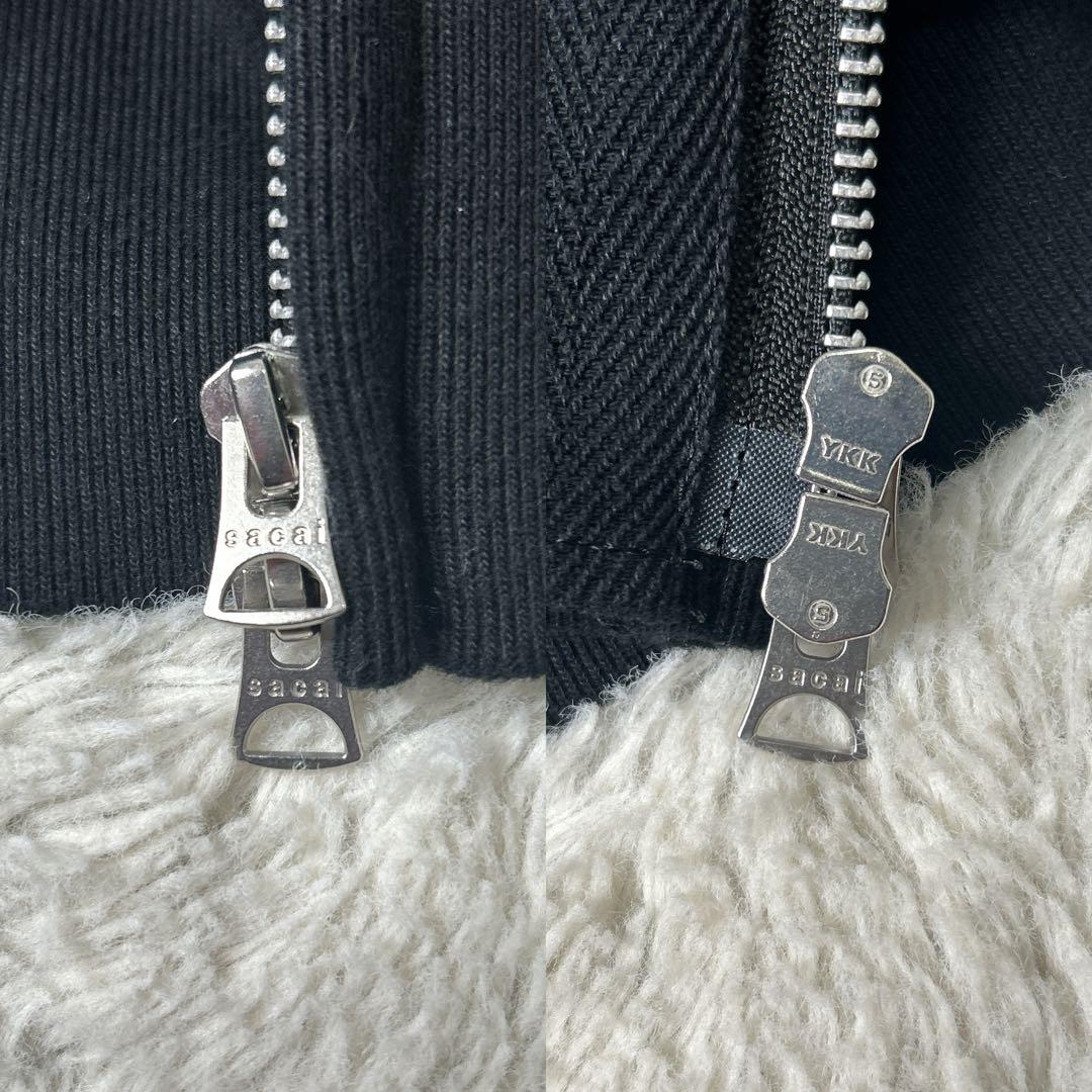 美品 sacai /サカイ AD2024 SCM-056 4 XL パーカー 黒