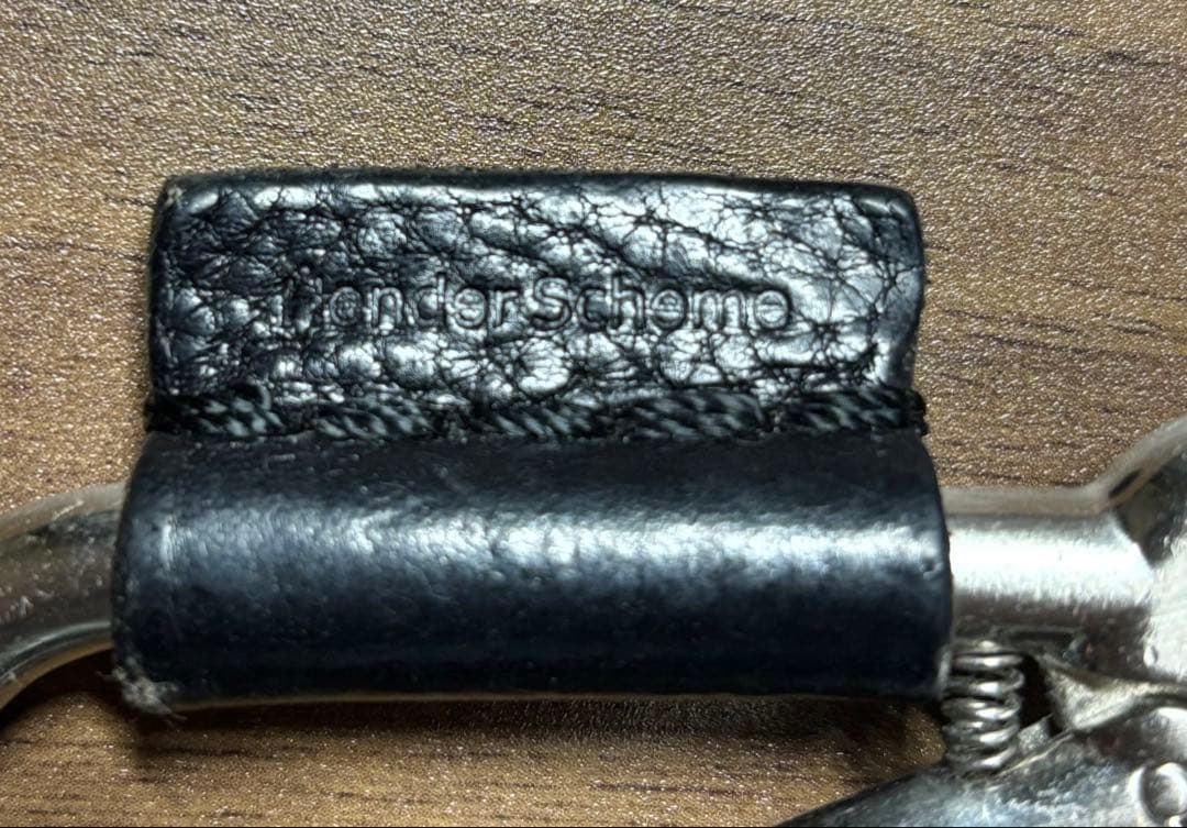 エンダースキーマ カラビナ キーホルダー 3連リング 黒