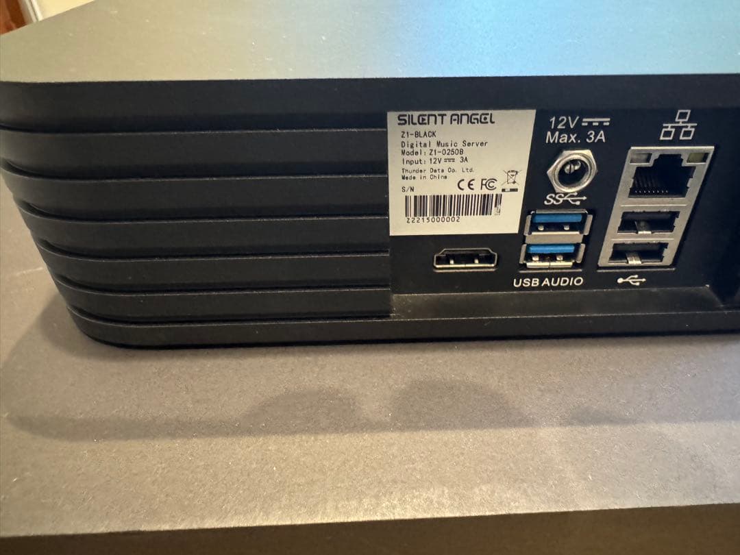 SILENT ANGEL Z1-BLACK オーディオサーバー