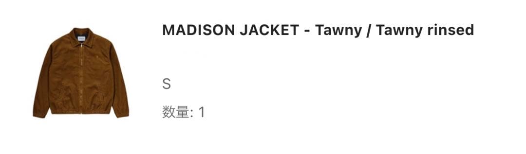 ジャケット・アウター Carhartt WIP MADISON JACKET