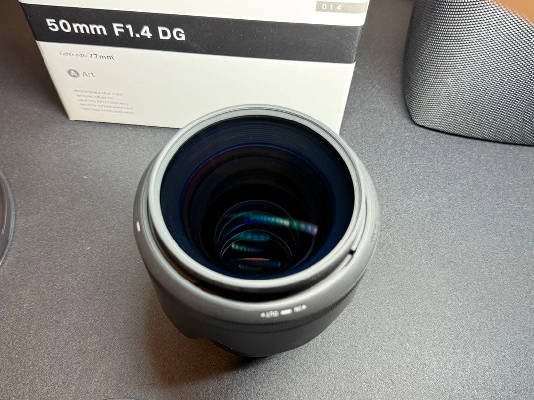 SIGMA Art 50mm F1.4 DG HSM キヤノンEF フィルタ2枚
