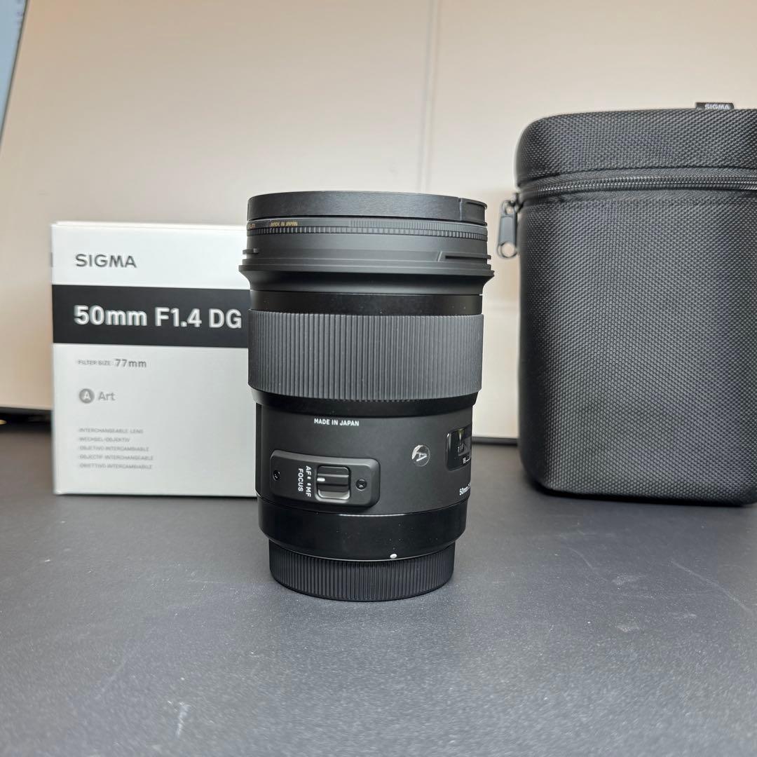 SIGMA Art 50mm F1.4 DG HSM キヤノンEF フィルタ2枚