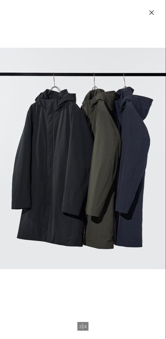 ユニクロ　ハイブリッドダウンコート　最新モデル　ブラック　Mサイズ　新品