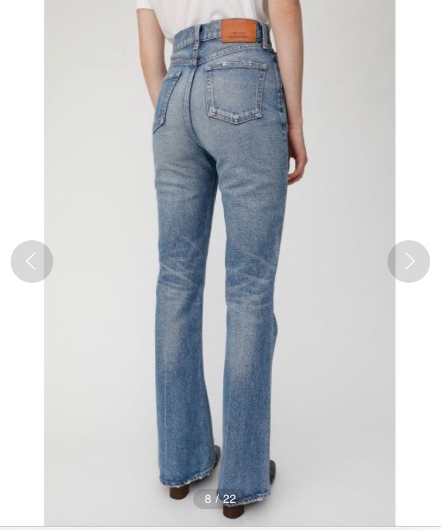 未使用級✨MOUSSYマウジーMVS FLARE フレアデニム　25