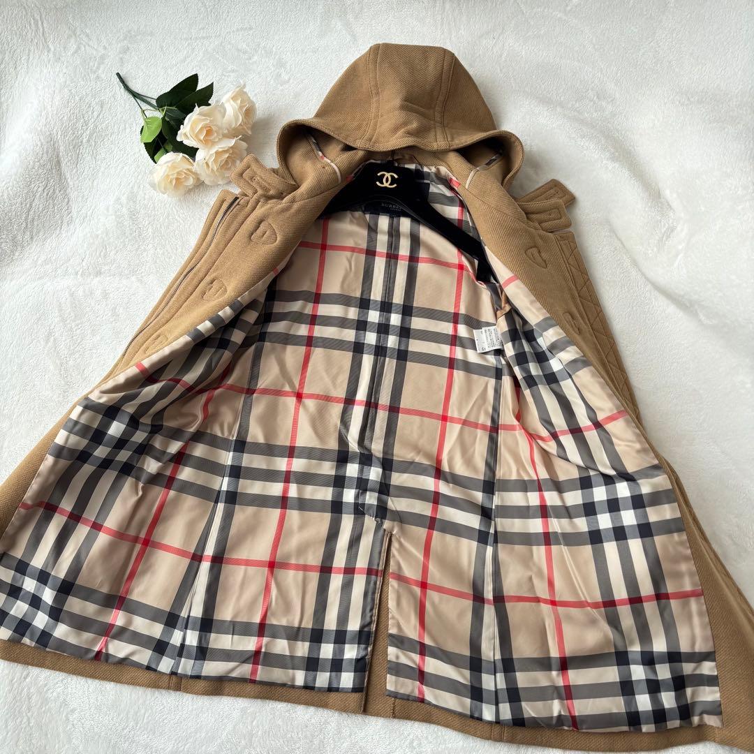 極美品✨バーバリーロンドン　メガチェック　ダッフルコート　キャメル　38 M