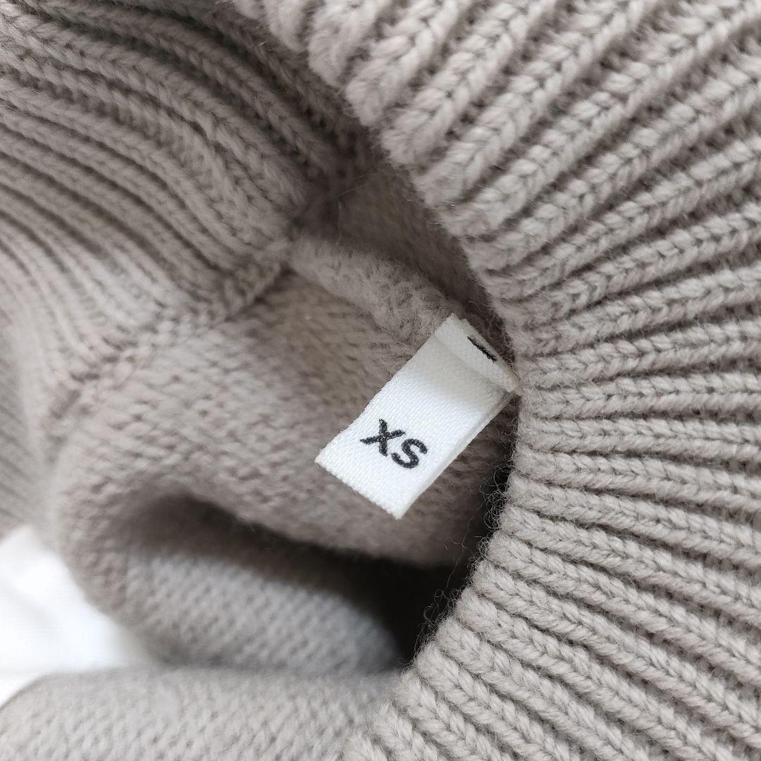 ami paris　アミパリス　ウール　ニットセーター　ハートロゴ　グレージュ