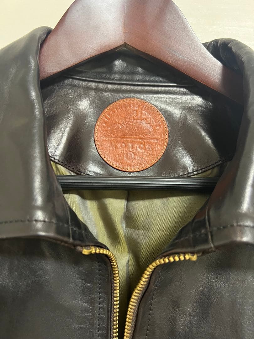 MOTOR　モト　ホースレザー　本革　ライダースジャケット　スポーツジャケット