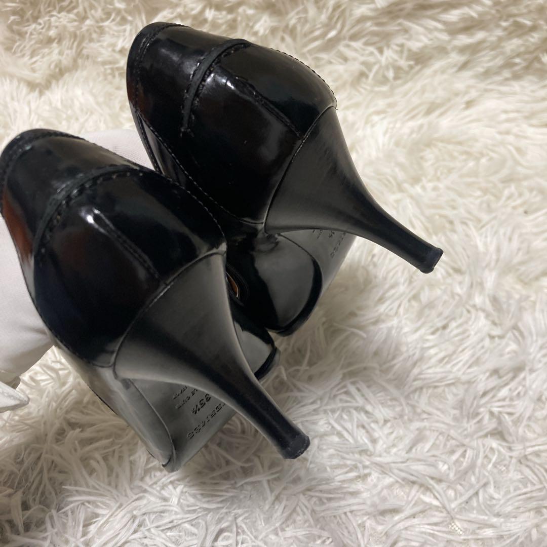 美品✨エルメス　ケリー　パンプス　23cm 黒　HERMES レザー　金具　箱付