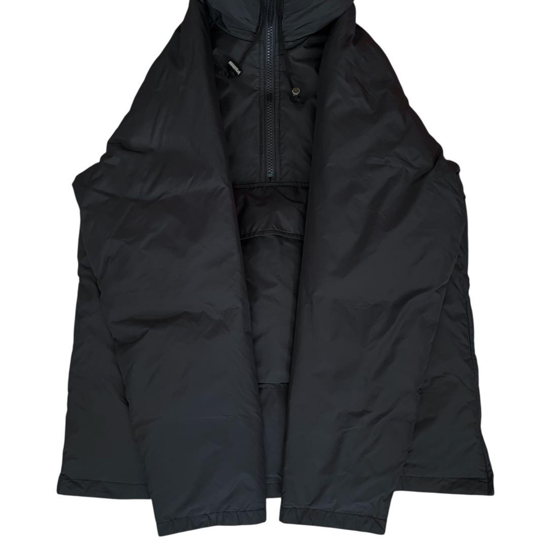 【美品】USED 90s ダウン アノラックパーカー ナイロンジャケット BLK