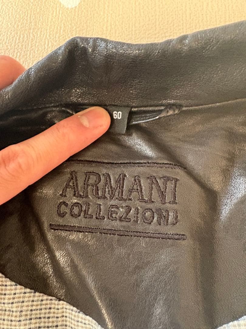 ARMANI COLLEZIONI レザージャケット
