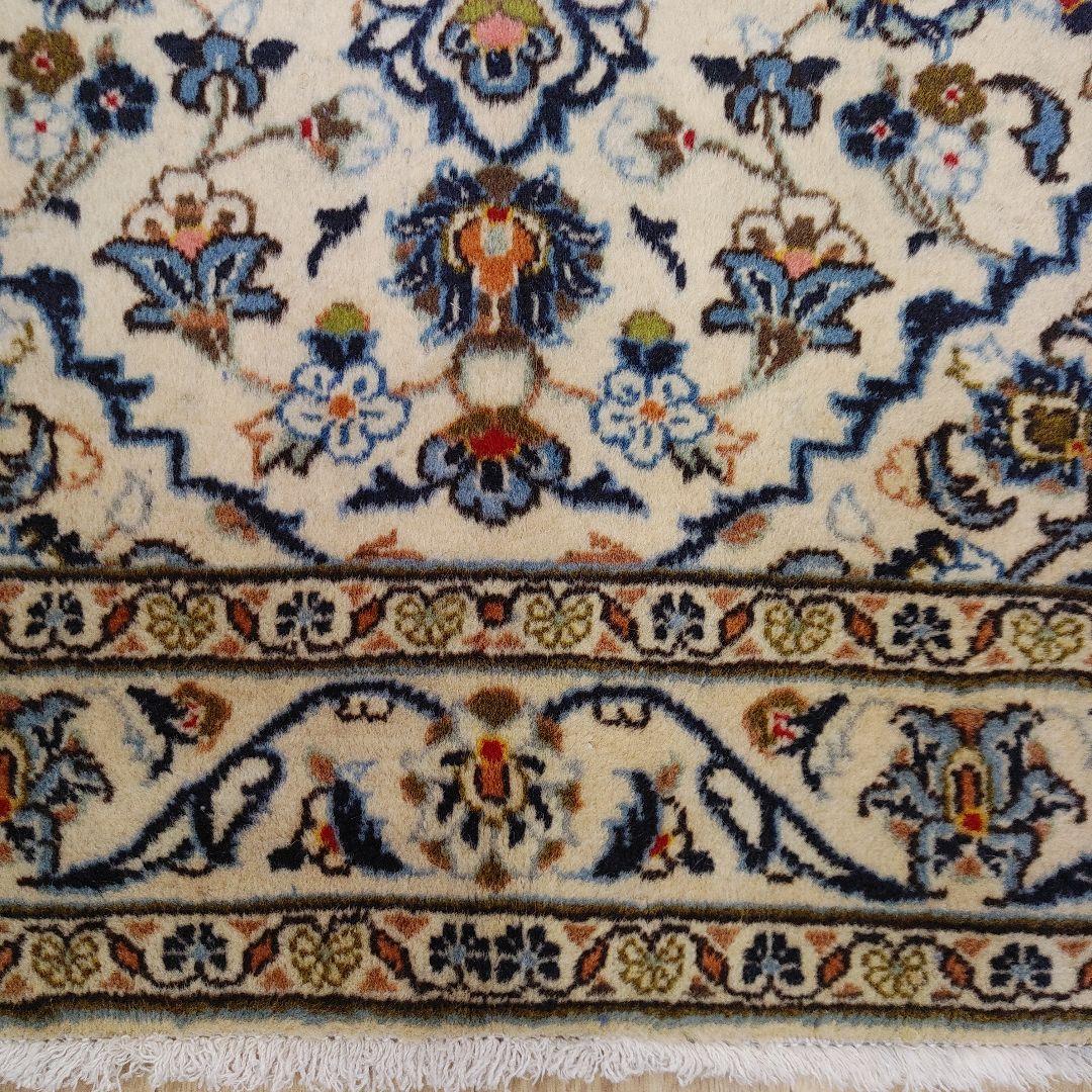 ペルシャ絨毯 150x100 手織り 美術品 カーシャーン産 クリーニング済み