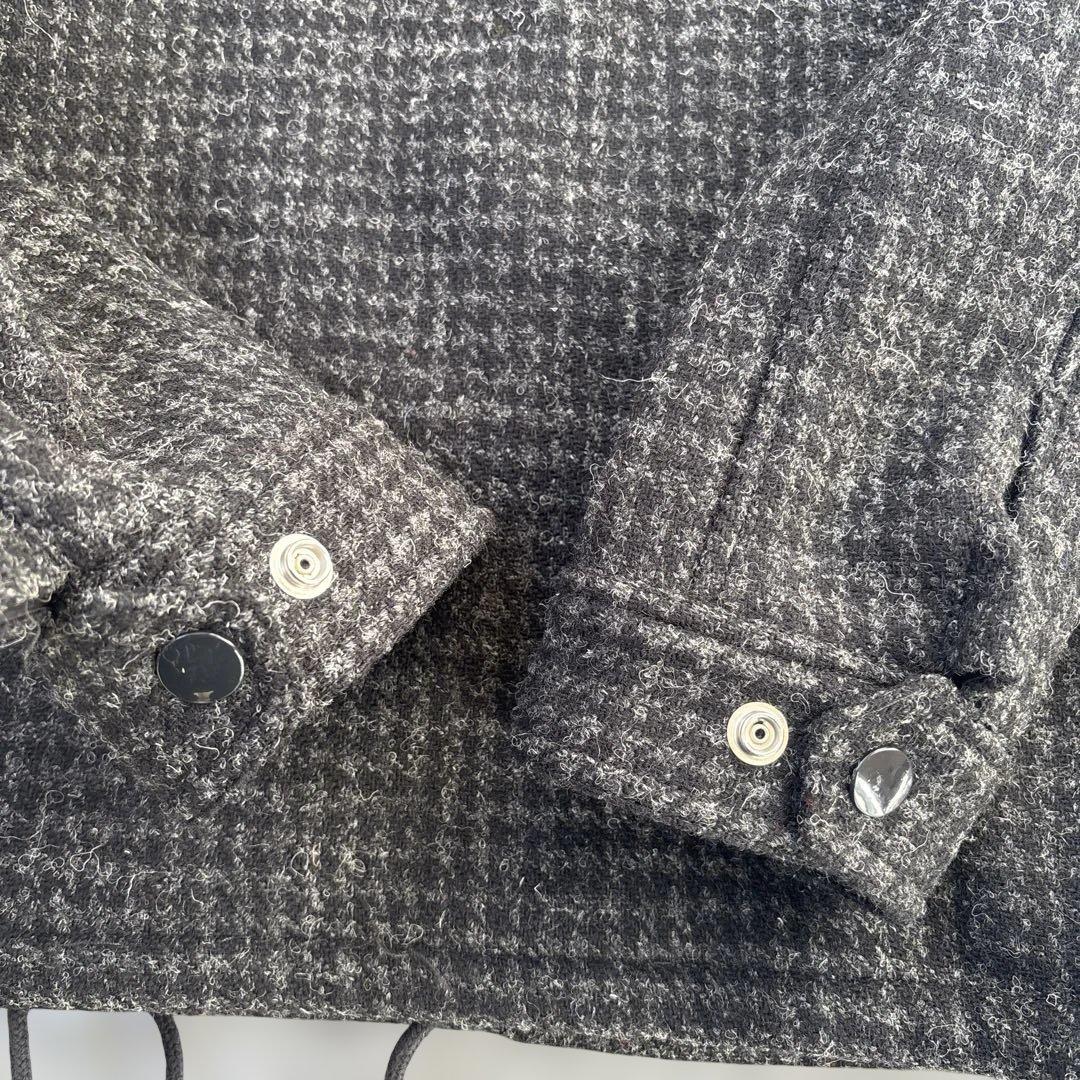 シュプリーム　ハリスツイード　ブラック　コーチジャケット　ブルゾン　パーカー