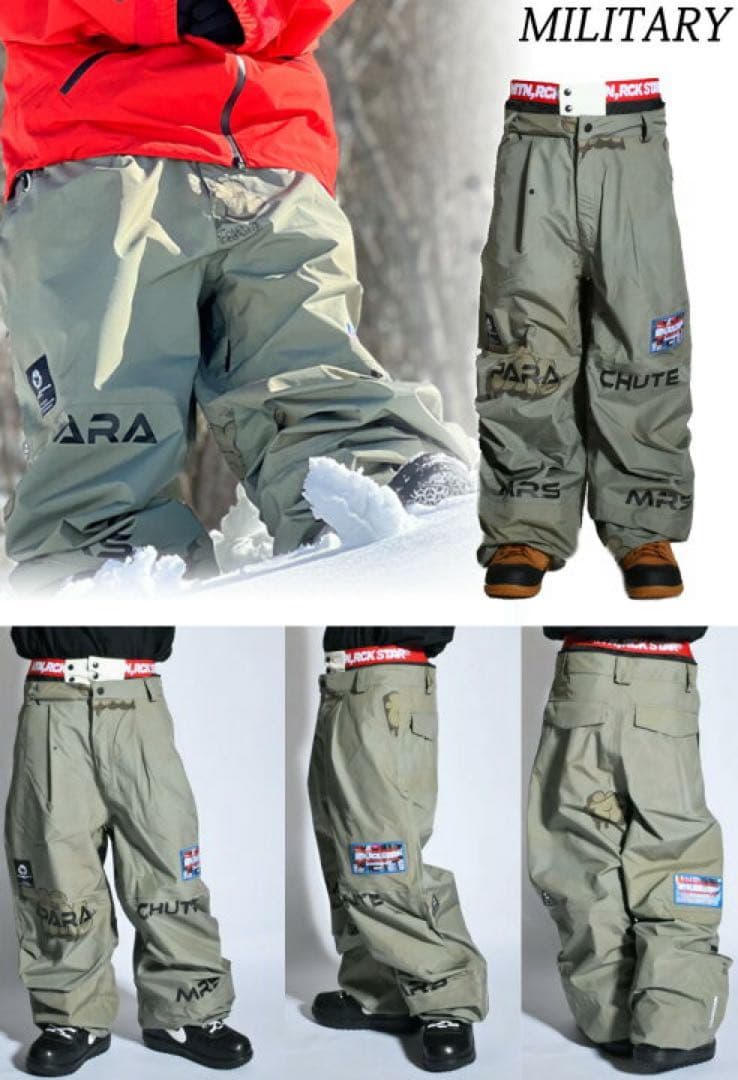 マウンテンロックスター　24-25 パラシュートパンツ　Lサイズ